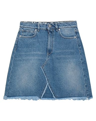 P_JEAN Denim skirt Blue 100% Cotton