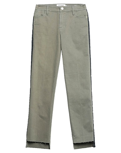 FRAME Pantaloni jeans Verde militare 98% Cotone, 2% Elastan