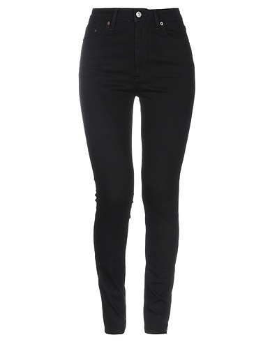 ACNE STUDIOS Denim trousers Black 93% Cotton, 5% Polyester, 2% Elastane