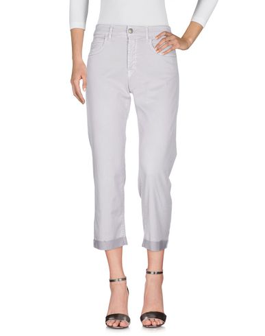 Roy Rogers Denim Capris In Dove Grey