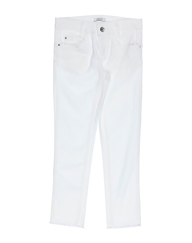 LIU •JO Denim pants White 97% Cotton, 3% Elastane