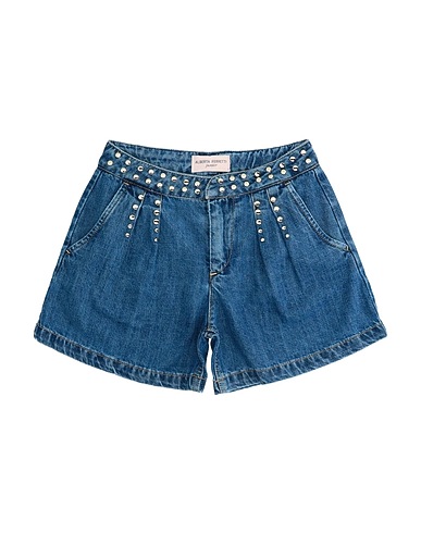 ALBERTA FERRETTI Denim shorts Blue 100% Cotton