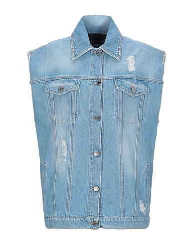 ERMANNO DI ERMANNO SCERVINO Denim jacket Blue 100% Cotton