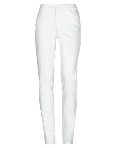 Emporio Armani J4h Icon Oval-leg Jeans In Garment-dyed Drill In White