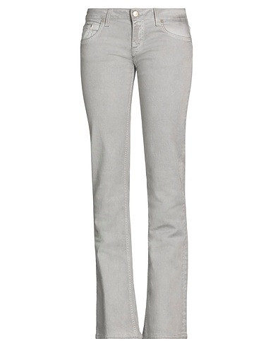 DONDUP Pantaloni jeans Grigio chiaro 98% Cotone, 2% Elastan
