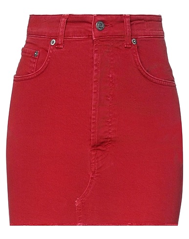 DEPARTMENT 5 Denim skirt Burgundy 98% Cotton, 2% Other Fibres