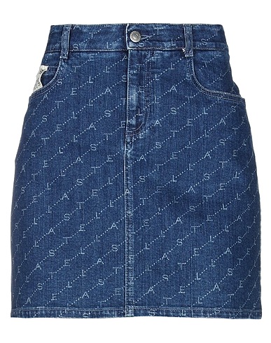 STELLA McCARTNEY Denim skirt Blue 98% Cotton, 2% Elastane
