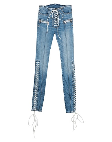BEN TAVERNITI™ UNRAVEL PROJECT Denim pants Blue 92% Cotton, 6% Elastomultiester, 2% Elastane