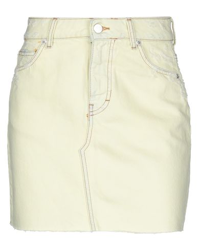 Vicolo Denim Skirts In Yellow