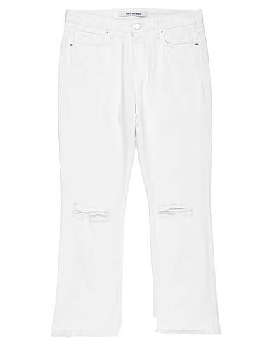 2W2M Pantaloni jeans Bianco 100% Cotone