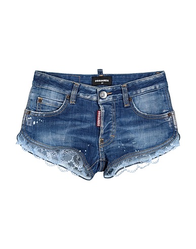 DSQUARED2 Denim shorts Sky blue 98% Cotton, 2% Elastane