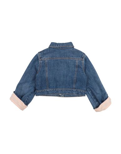 Shop Elisabetta Franchi Toddler Girl Denim Outerwear Blue Size 6 Cotton