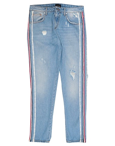 ERMANNO DI ERMANNO SCERVINO Denim trousers Blue 100% Cotton