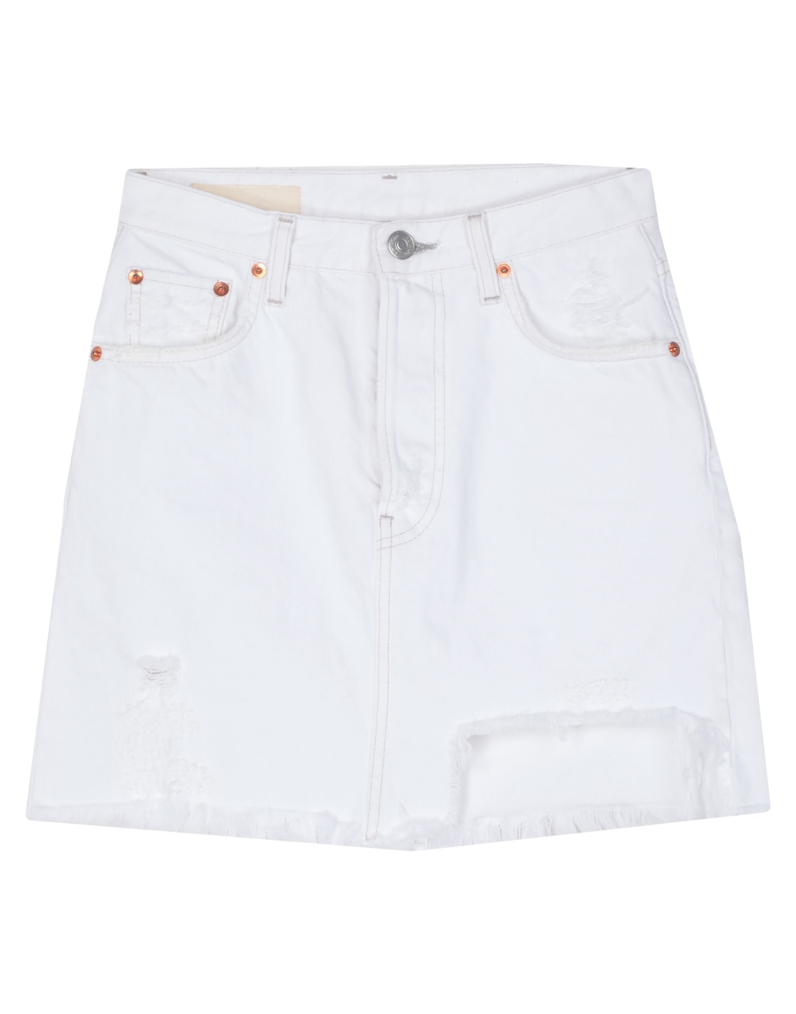 white denim skirts online