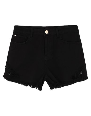 My Twin Twinset Denim Shorts In Black