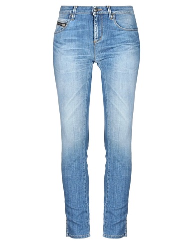 KAOS JEANS Denim trousers Blue 66% Cotton, 17% Tencel™, 15% Polyester, 2% Elastane