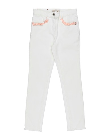 PATRIZIA PEPE Denim pants White 98% Cotton, 2% Elastane