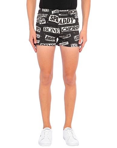 MOSCHINO Denim shorts Black 97% Cotton, 3% Other Fibres