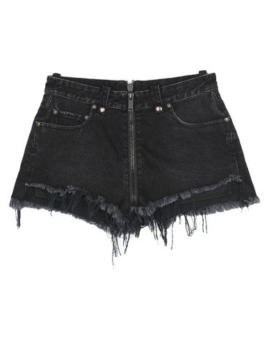 Ben Taverniti Unravel Project Woman Denim Shorts Black Size 26 Cotton