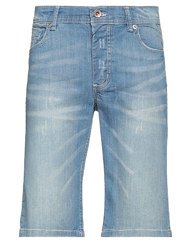 FIFTY FOUR Denim shorts Blue 98% Cotton, 2% Elastane