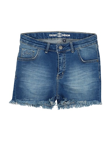 CRUSH DENIM Shorts jeans Blu 84% Cotone, 14% Poliestere, 2% Elastan