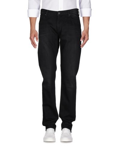 Shop Emporio Armani Man Jeans Black Size 31w-34l Cotton, Elastane