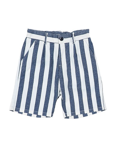 PAOLO PECORA Denim shorts Blue 98% Cotton, 2% Elastane