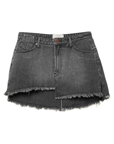 Oneteaspoon Denim Skirt In Black