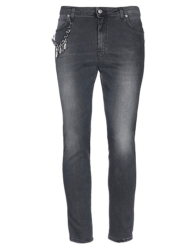 GAëLLE Paris Denim trousers Black 99% Cotton, 1% Elastane