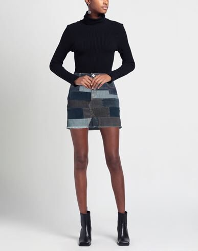 P_jean Denim Skirts In Blue