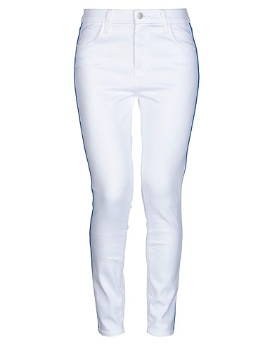 J BRAND Denim trousers White 69% Cotton, 28% Lyocell, 3% Polyurethane