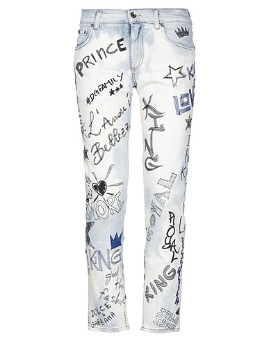 DOLCE&GABBANA Denim pants Blue 98% Cotton, 2% Elastane