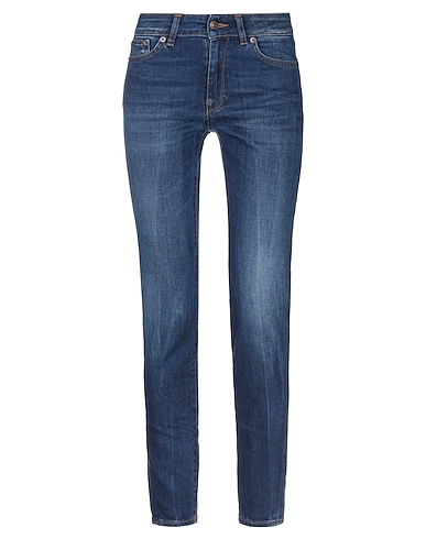 GRIFONI Denim pants Blue 92% Cotton, 6% Elastomultiester, 2% Elastane