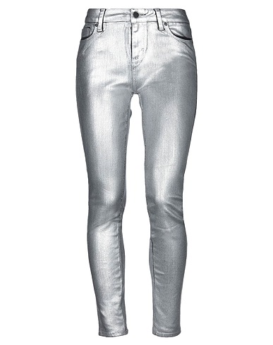 PAIGE Denim trousers Grey 98% Cotton, 2% Elastane