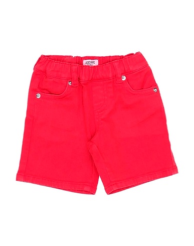 MOSCHINO BABY Denim shorts Red 98% Cotton, 2% Elastane