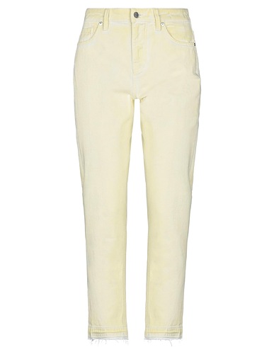 PT Torino Denim trousers Yellow 100% Cotton