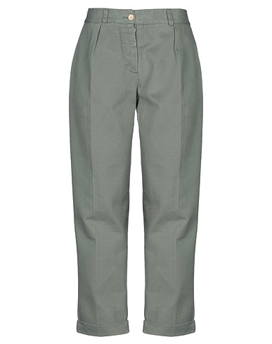 THESUITCASE Pantaloni jeans Verde militare 100% Cotone