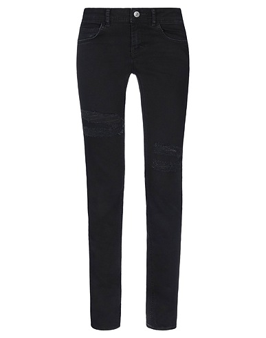 HAIKURE Denim trousers Black 97% Cotton, 3% Elastane