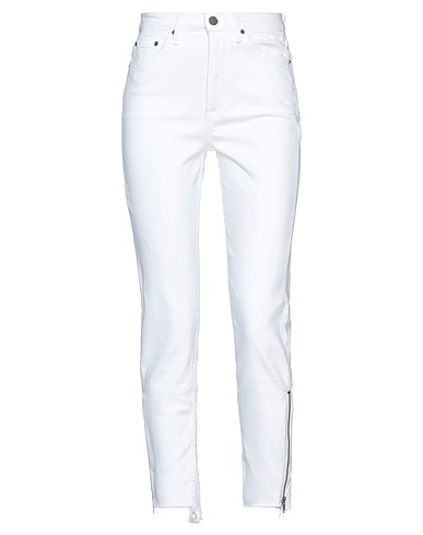 GRLFRND Denim trousers White 97% Cotton, 3% Polyurethane