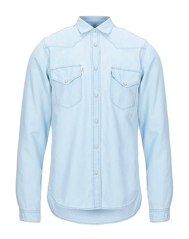 HAIKURE Denim shirt Blue 80% Cotton, 20% Linen