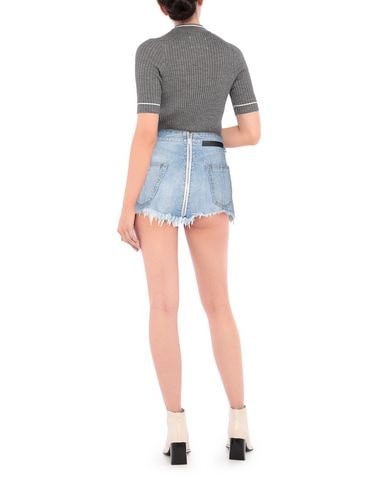 Ben Taverniti Unravel Project Woman Denim Shorts Blue Size 30 Cotton In Blue
