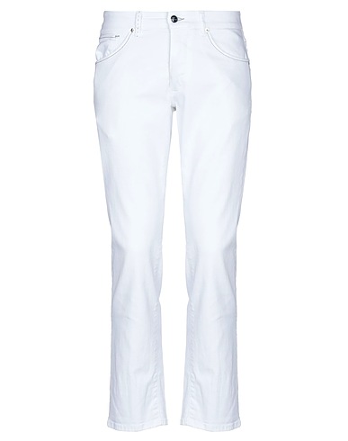 MC DENIMERIE Denim pants White 98% Cotton, 2% Elastane