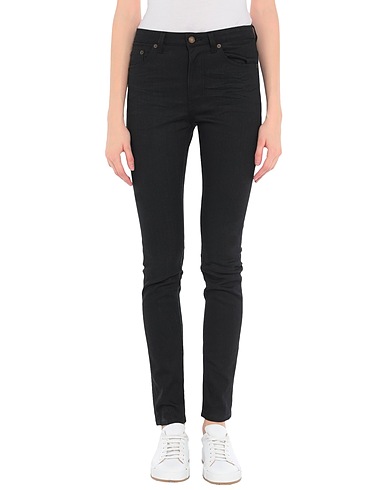SAINT LAURENT Denim pants Black 98% Cotton, 2% Elastane