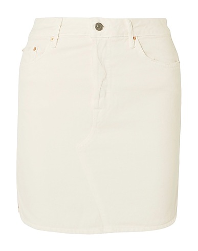 GRLFRND Gonna jeans Avorio 100% Cotone