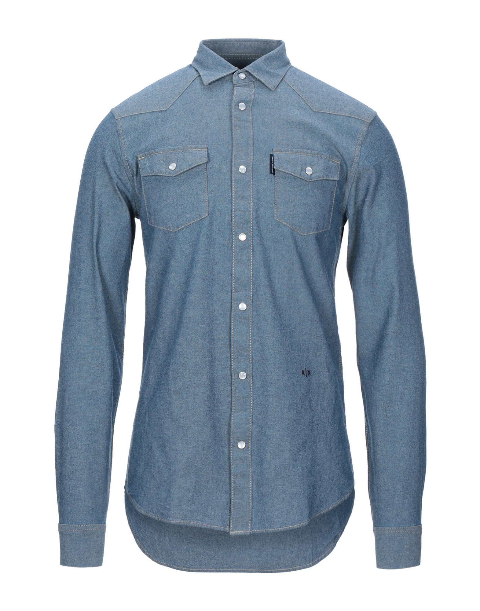 armani exchange denim shirt