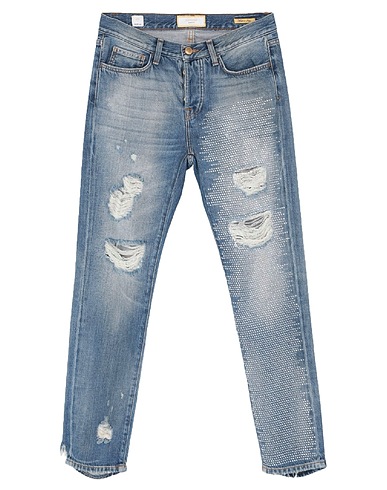 ROŸ ROGER'S Denim trousers Blue 100% Cotton