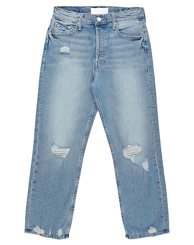 MOTHER Denim trousers Blue 98% Cotton, 2% Elastane