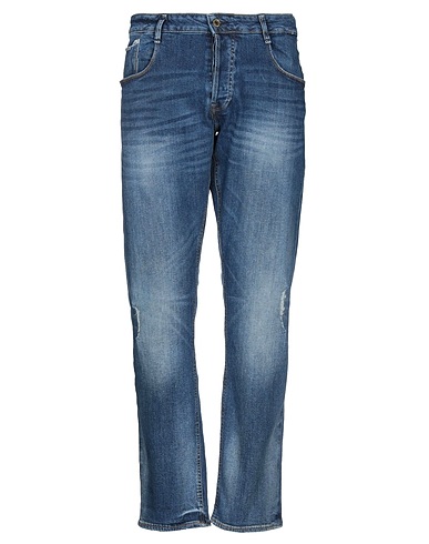 GUESS Jambe droite Bleu 99% Coton, 1% Élasthanne