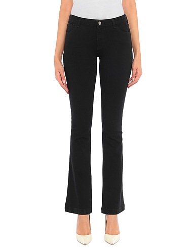 EMPORIO ARMANI Denim trousers Black 90% Cotton, 7% Polyamide, 3% Elastane
