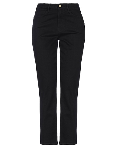 FRAME Denim pants Black 92% Cotton, 6% Polyester, 2% Elastane